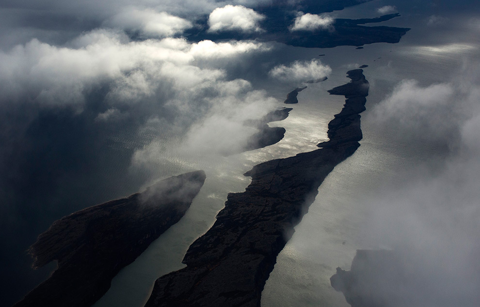 aerial view of islands